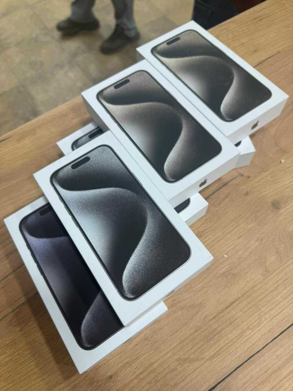 Айфон 15 Про 1Тб Белый титан 2 сим карты низкая цена на Apple в алматы