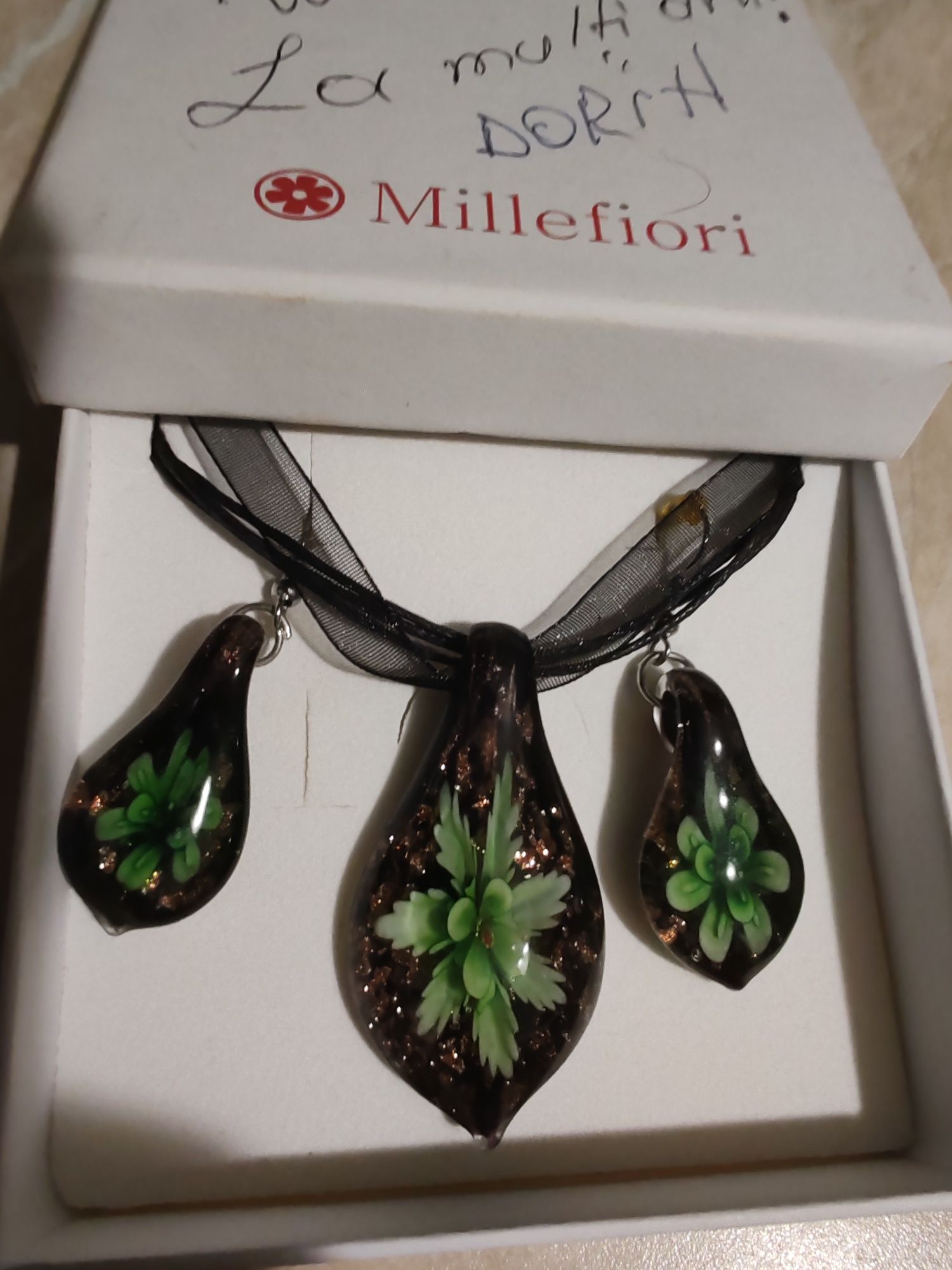 Set bijuterii manual lucrate Millefiori