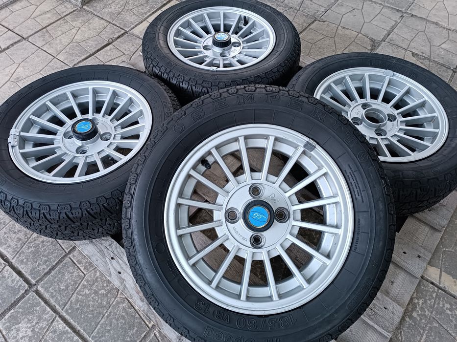 Ретро джанти 13ки 4х100 + гуми 185/60/13 Semperit