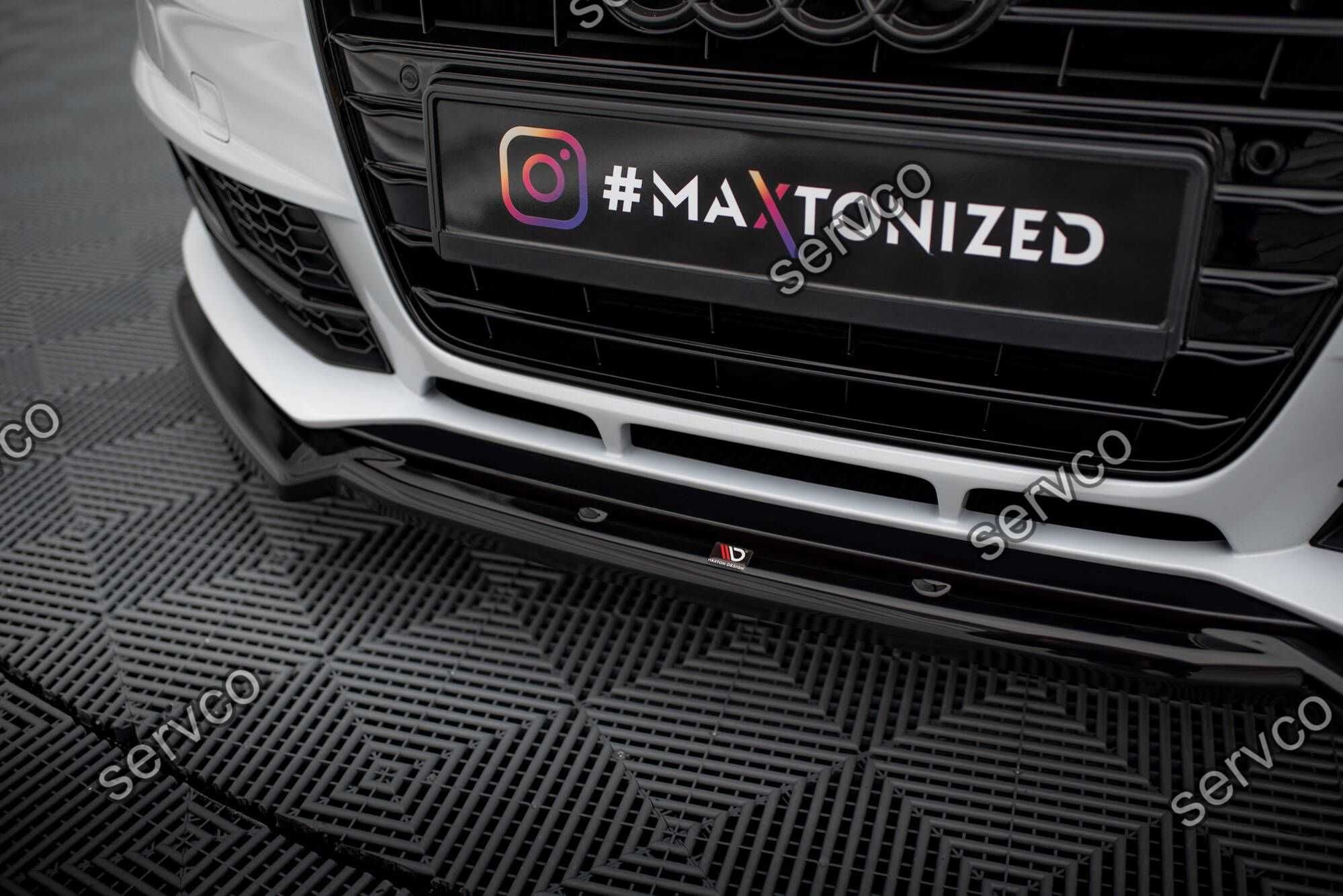 Prelungire bara fata Audi A4 Competition B8 2011-2015 v2 Maxton Design