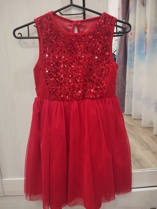 Детска Коледна рокля размер 128