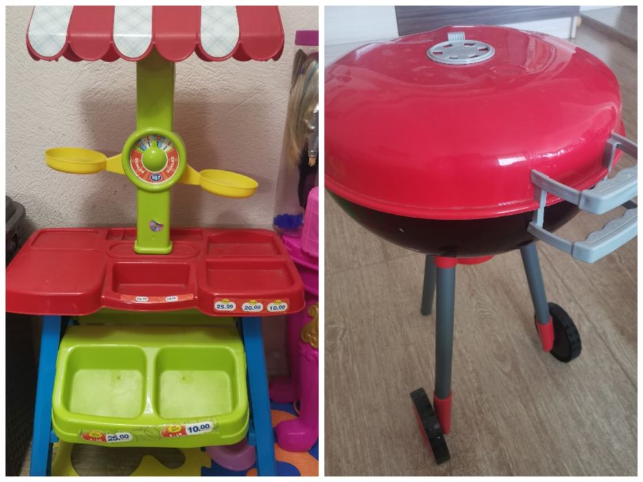 Щанд магазин с везна и барбекю