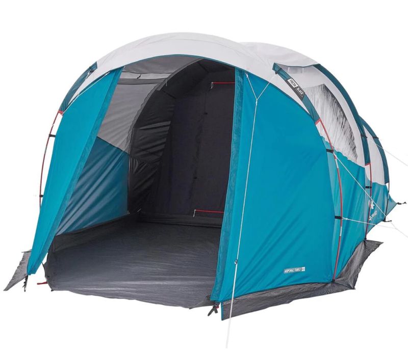 Палатка с рейки за къмпинг Arpenaz 4.1 f&b, 1 спално, 4-местна