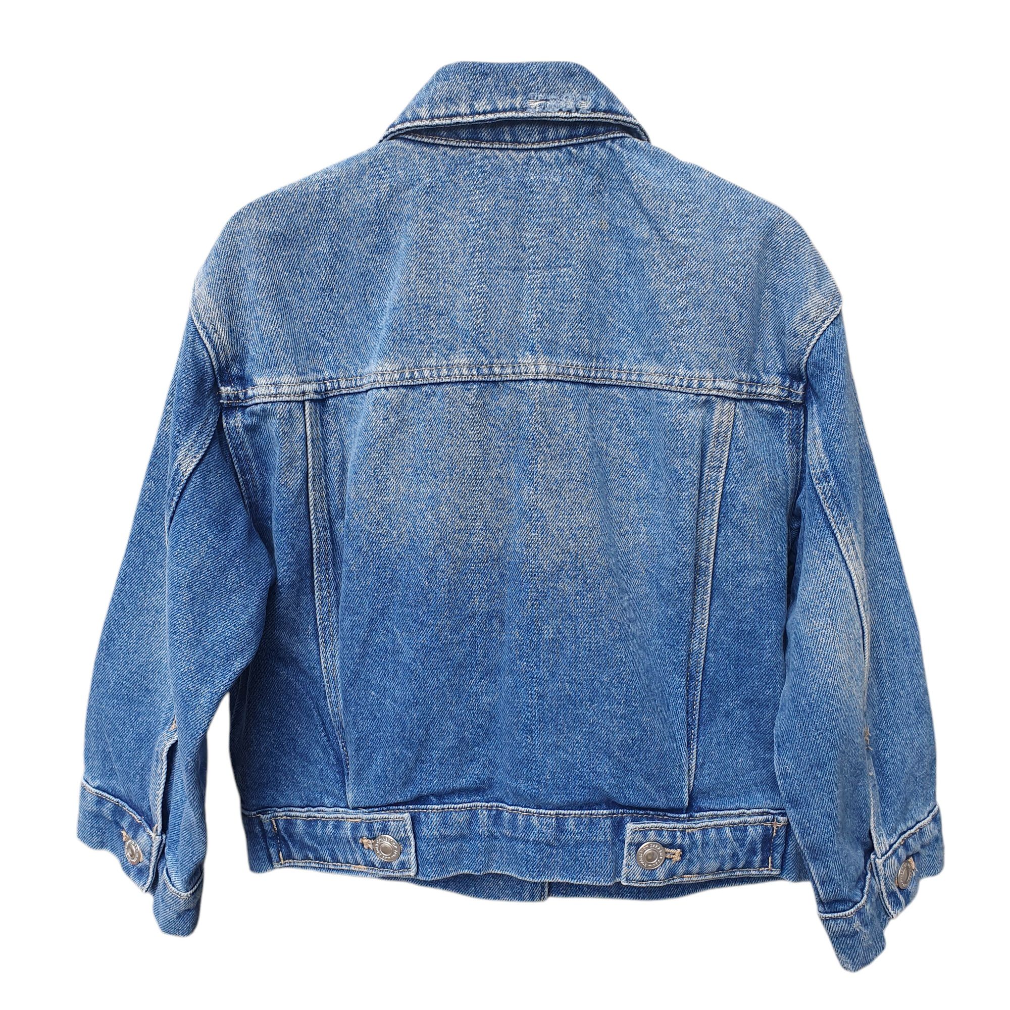 Geaca blugi 6-7 ani Zara, noua cu etichetă, 116-122, 100% bumbac, fete