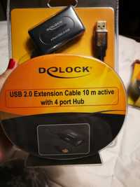 Cablu usb 10m cu 4 porturi USB active