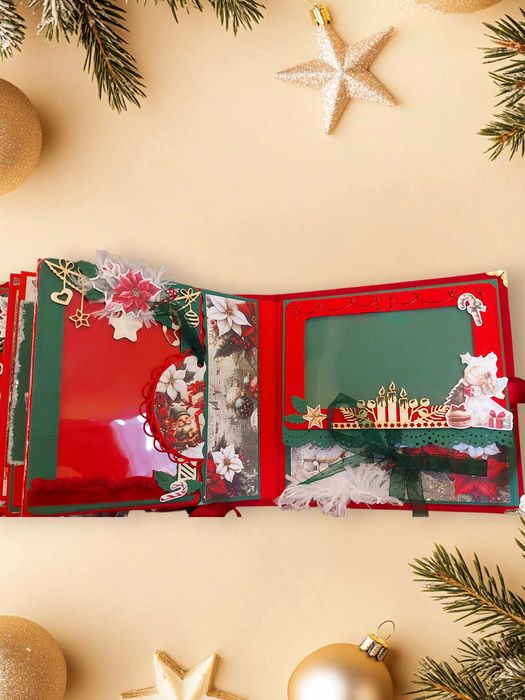 Ръчно изработен коледен албум за снимки