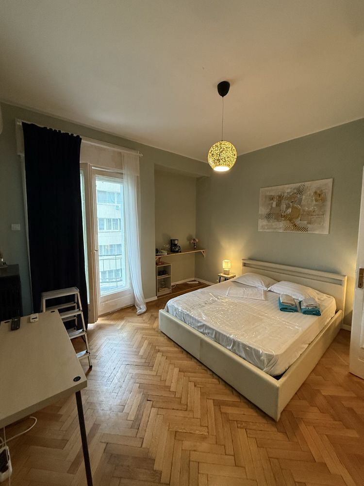 Garsonieră Cismigiu cu balcon boxă renovată modern vedere parc
