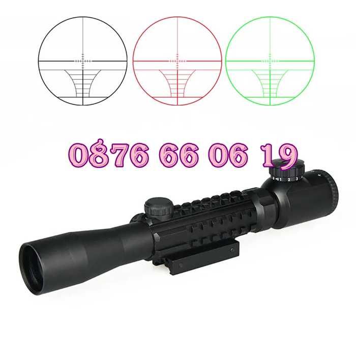 ОПТИКА 3-9х40E Bushnell оптика за пушка мерник прицел, захват 10-22 мм