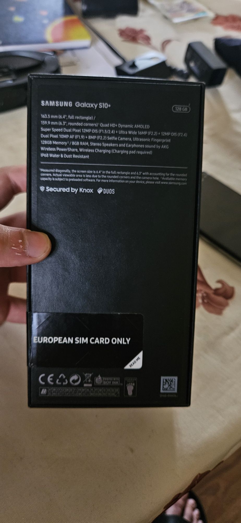 Samsung Galaxy S10+, Dual SIM, 128GB, 8GB RAM, 4G, Black