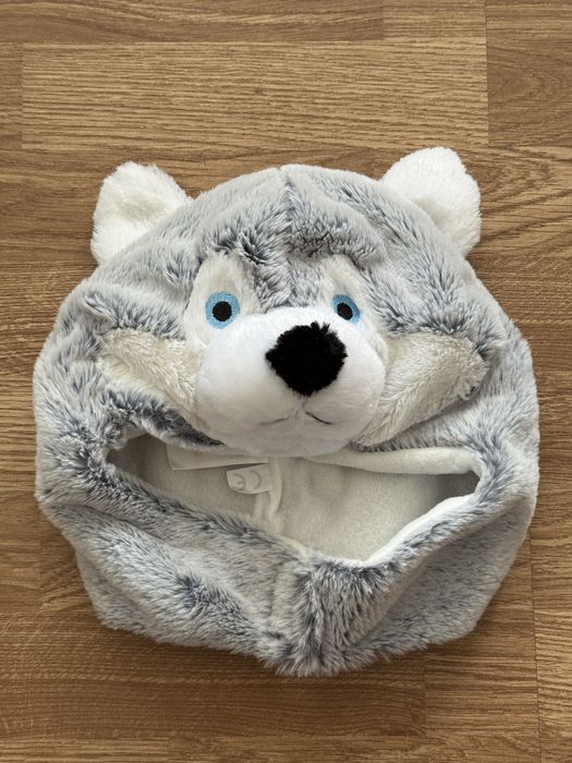 Детска зимна шапка вълк