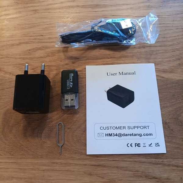 НОВО!  Скрита камера 1080P - USB Зарядно