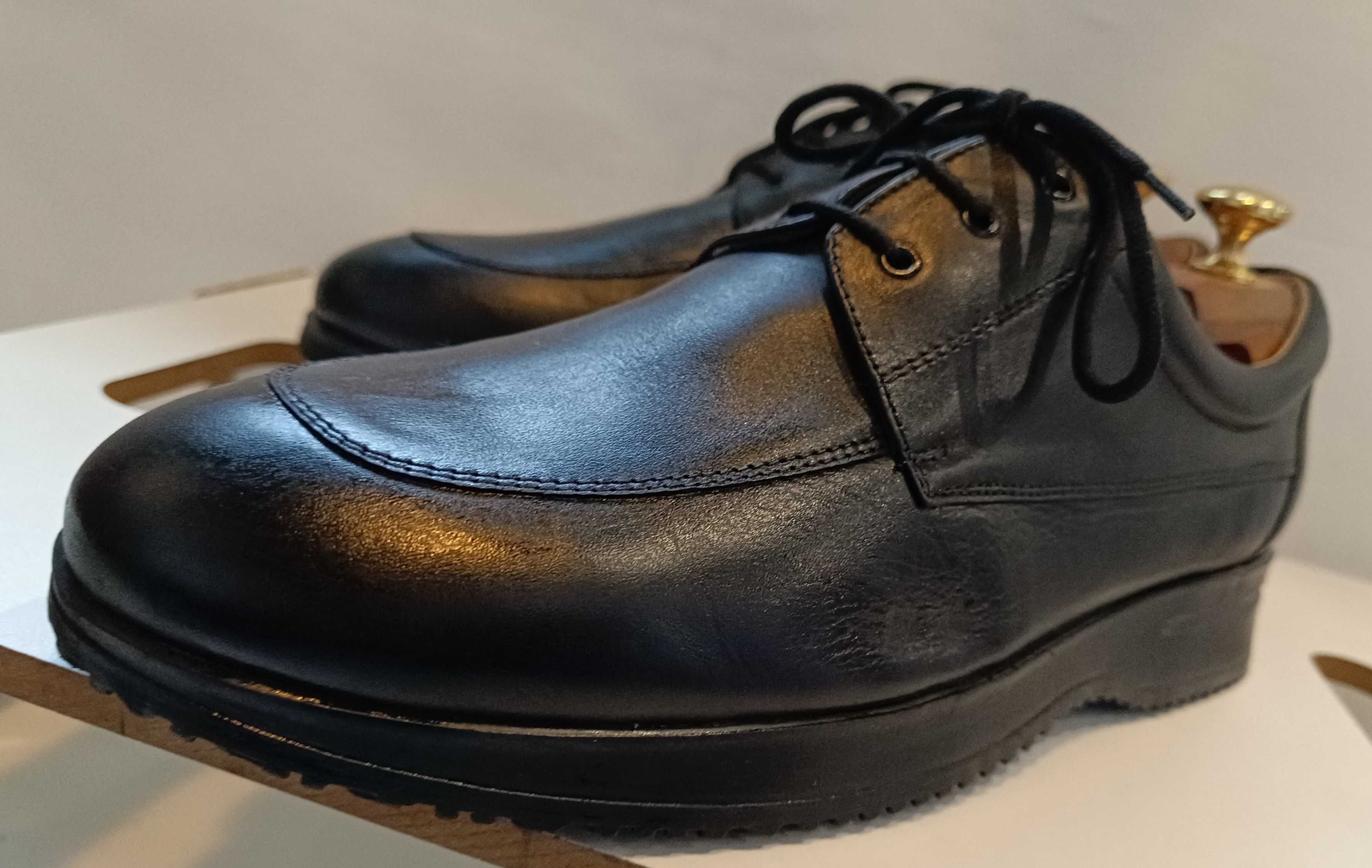 Pantofi derby casual 42 42.5 premium Belden Ave NOI piele naturala