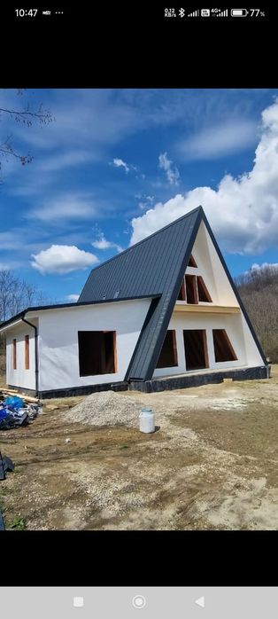 Case modulare din profile metalice și cabane A-frame tevi