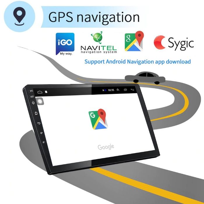 Мултимедия Кола Радио Android 10.1" GPS MP5 Player Touch Задна Камера