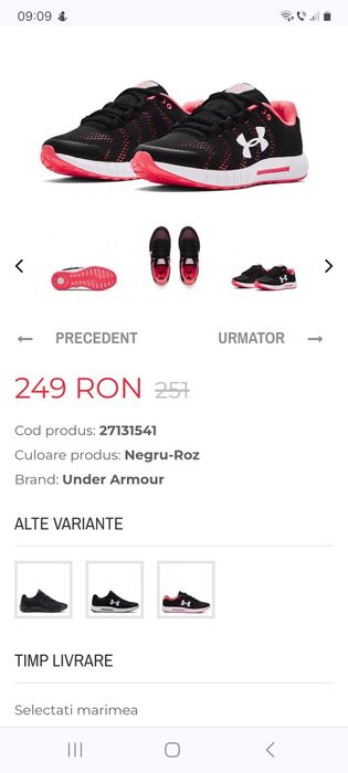 Adidasi pt femei under armour