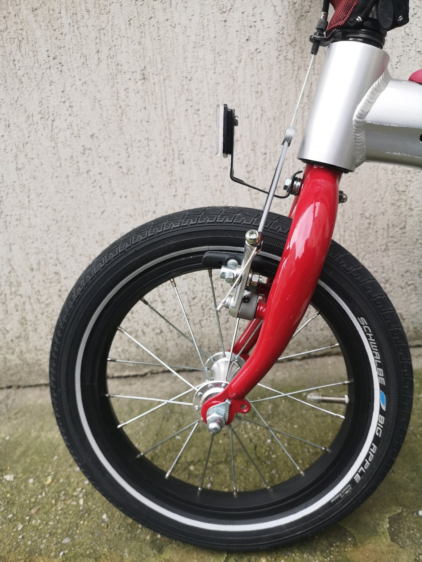 Bicicletă copii BMW Kidsbike 14 Zoll 2 in 1 rosu/gri