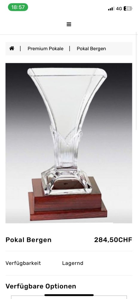 Кристална ваза Bohemia Crystal