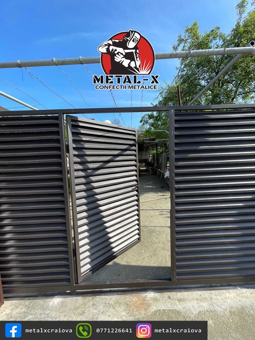 Metal-x fabrica de porti, garduri, balustrade MONTAJ GRATUIT