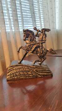 Масивен Метален конник 1.4кг–Стара статуетка, Отлична!