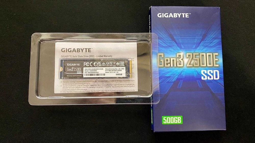 SSD накопитель 500 GB Gigabyte 2500E, M.2, PCIe 3.0