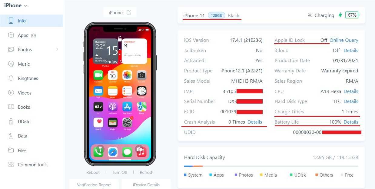 iPhone 11 NEVERLOCKED, 128GB - Stare impecabilă!