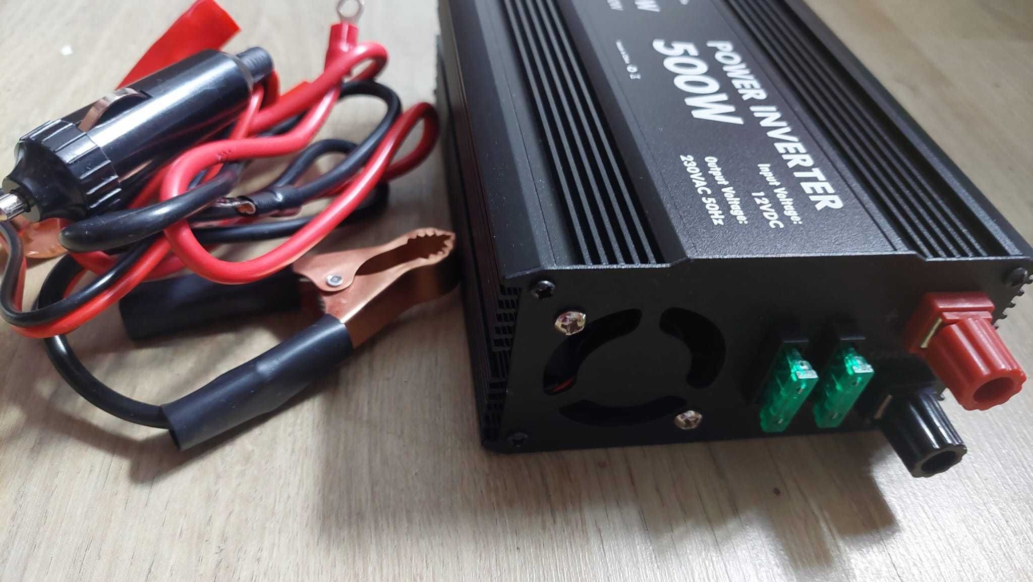 ECM 500 W модифициран синусоидален захр. инвертор DC 12 V към AC 230 V