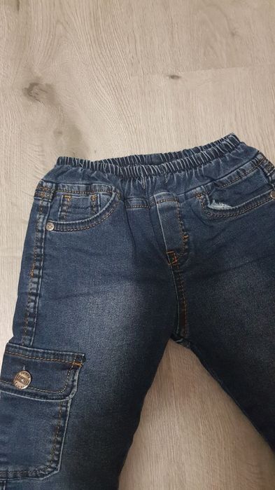 Blugi grosi dublati de iarna bebe baietel