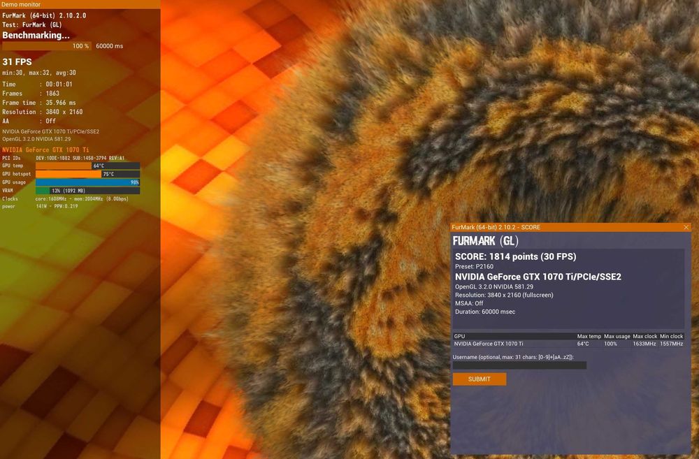 ТОП състояние Видео карта GIGABYTE GTX 1070 Ti Gaming 8GB GDDR5