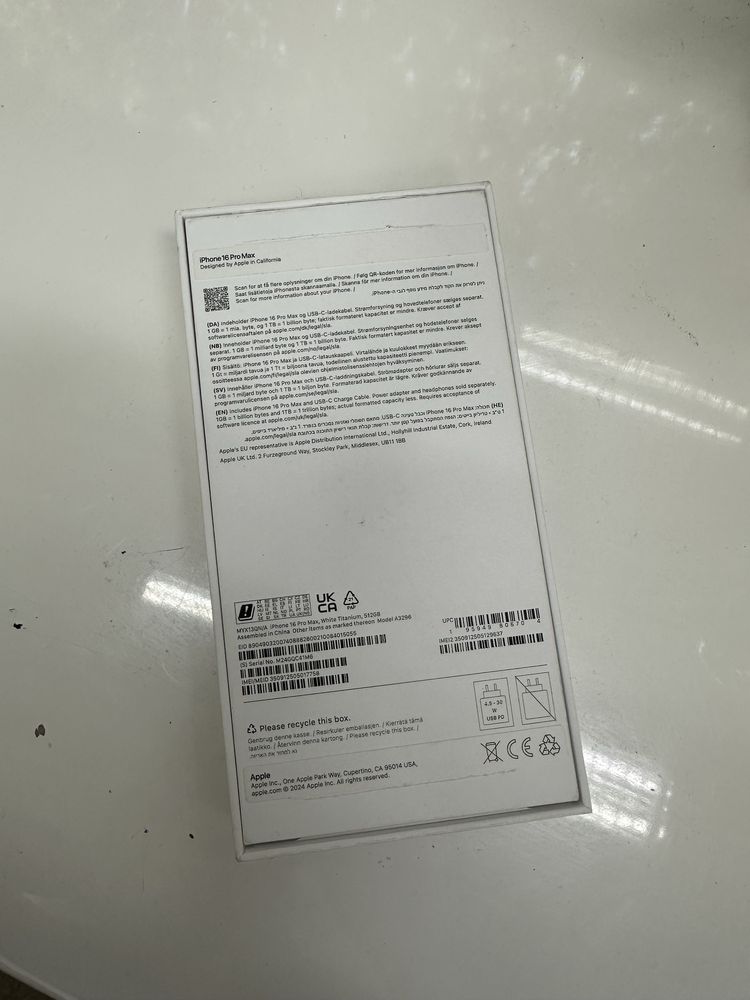 Iphone 16 Pro Max 512 GB White