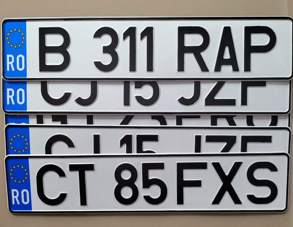 Numere auto ornamentale personale