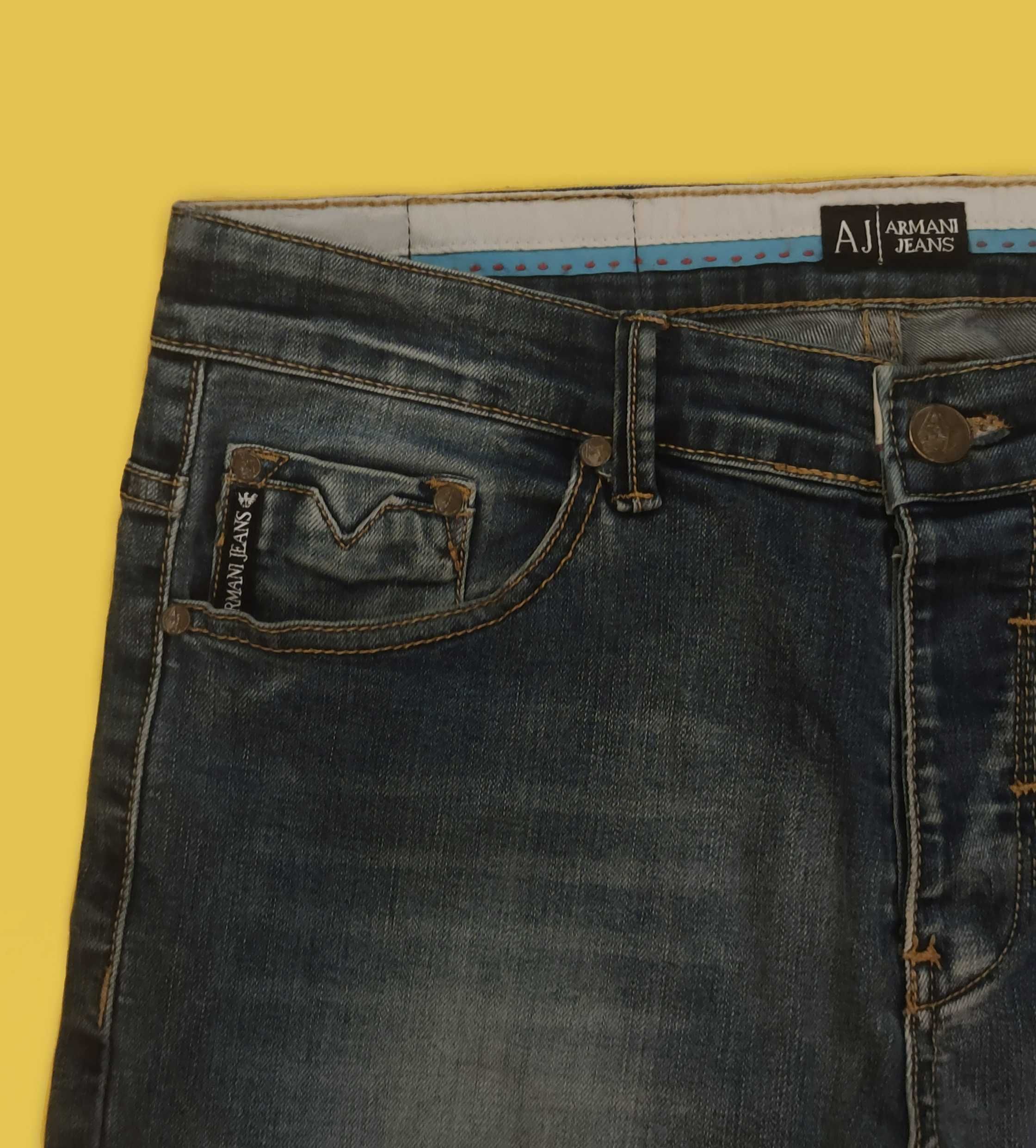 Blugi Armani Jeans originali, Regular Fit,