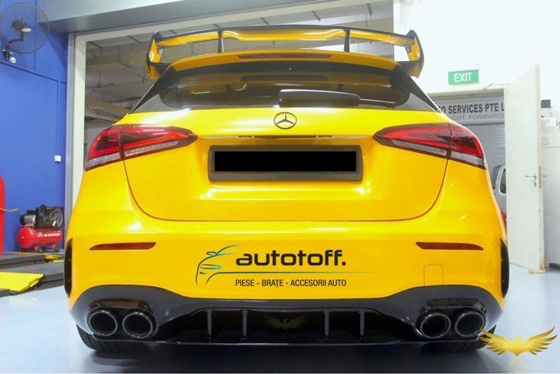 Difuzor bara spate Mercedes W177 Hatchback (2018+) Black Look