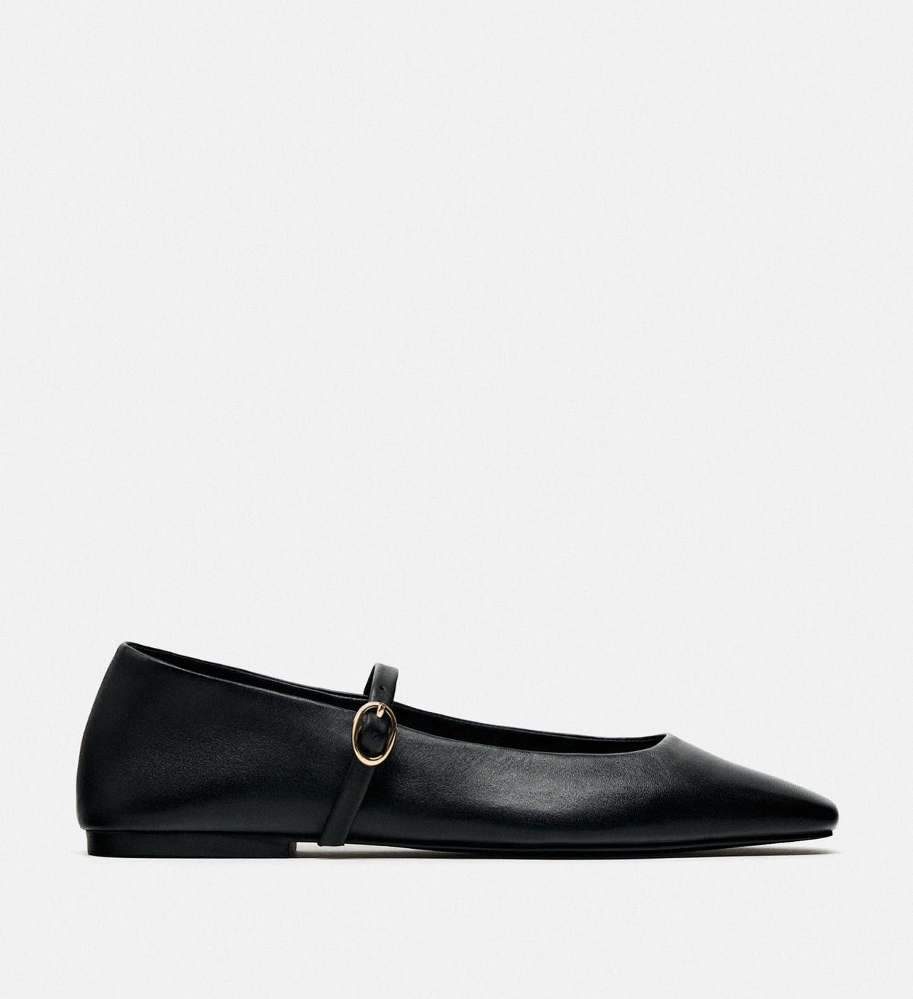 Balerini piele Zara mas. 39 (noi)