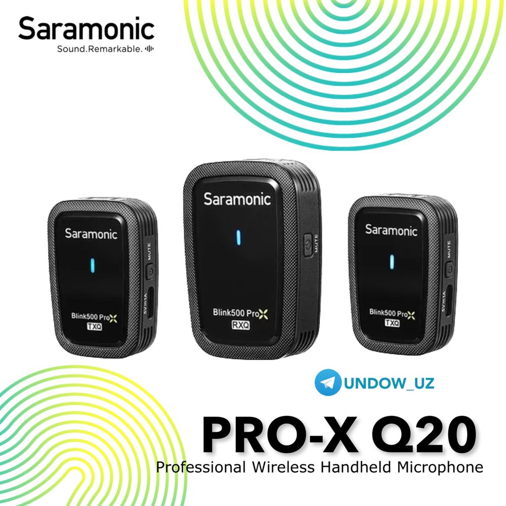 Saramonic PRO-X Q20 — Беспроводной Микрофон петличка Универсал