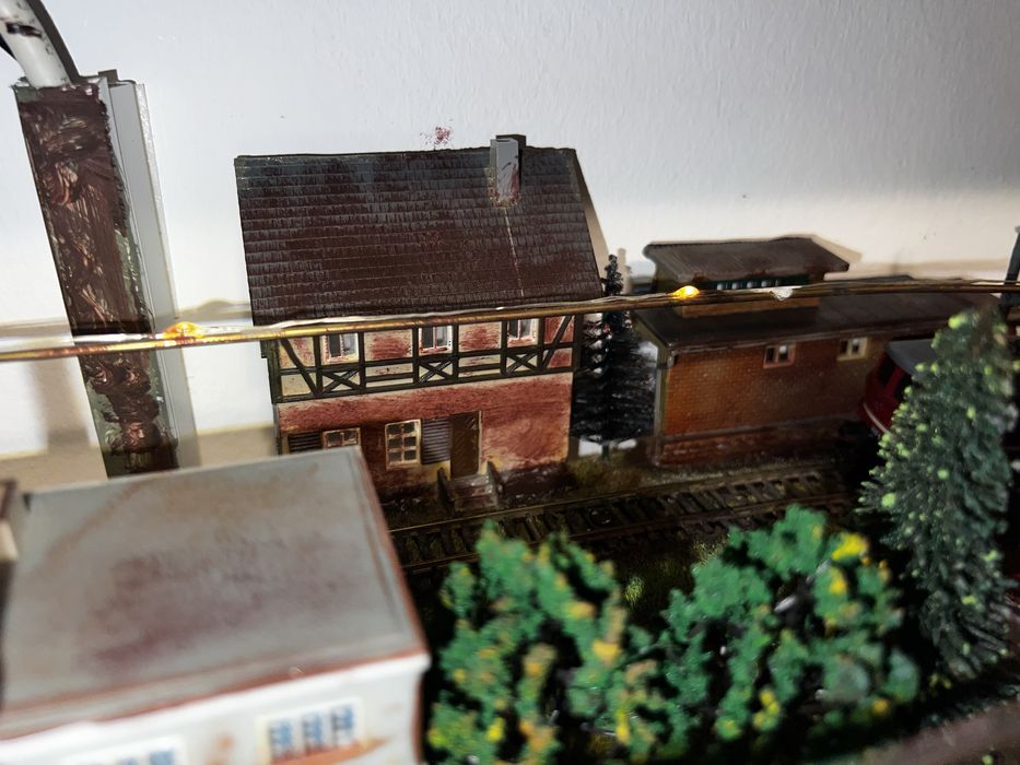 Diorama trenulețe eletrice, TT, 12 mm