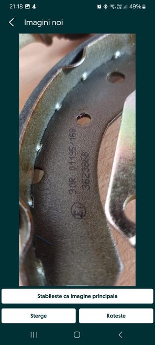 Set saboti frâna Ford KA 1,3 , an 1996 - 2010