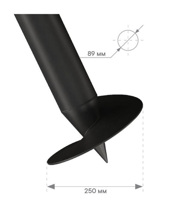 Винтовые сваи 89х1800