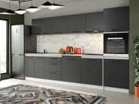 Set Mobila Bucatarie Mina Grafit 320 Gri Antracit C162