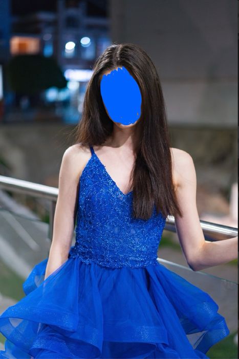 Официална синя рокля