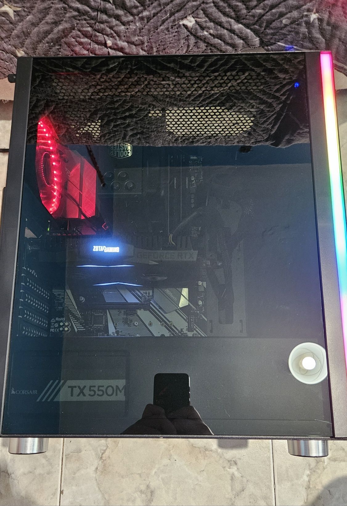 i7 9700/32gb ram/rtx 2070/m2/hdd 1tb/550w  corsair