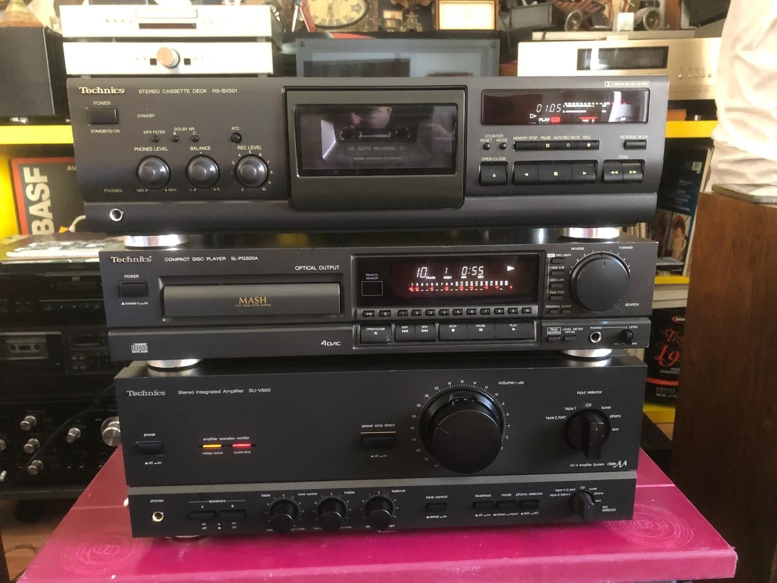 Linie Technics SU-V 660, Cd  Technics SL-PG500a, Technics RS-BX 501