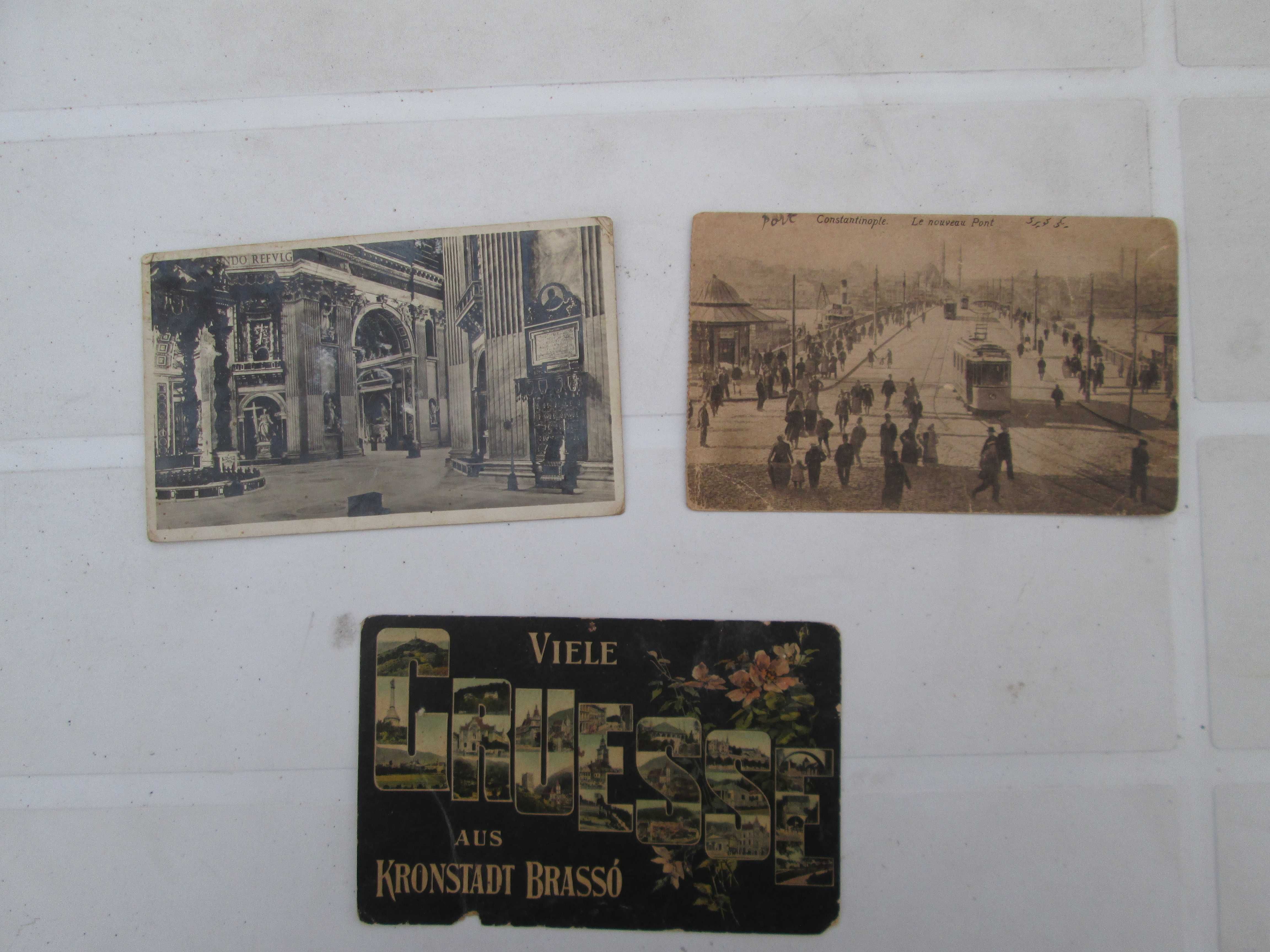 Carti postale vechi Kronstadt Brasov, Constantinopole, Roma circulate