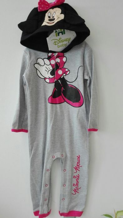 NOUA! Pijama/ salopeta din bumbac, Minnie, 1 an, Disney, cu eticheta