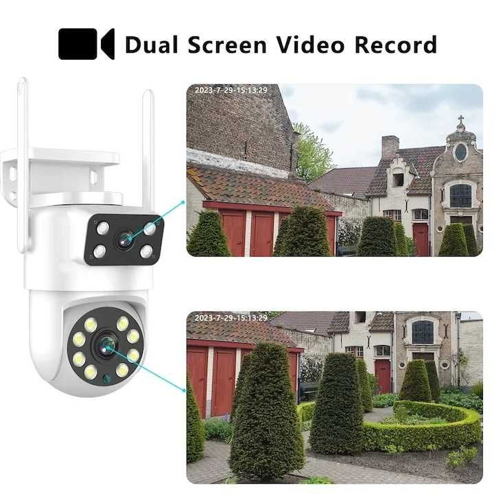 6MP WIFI охранителна камера, двупосочна комуникация
