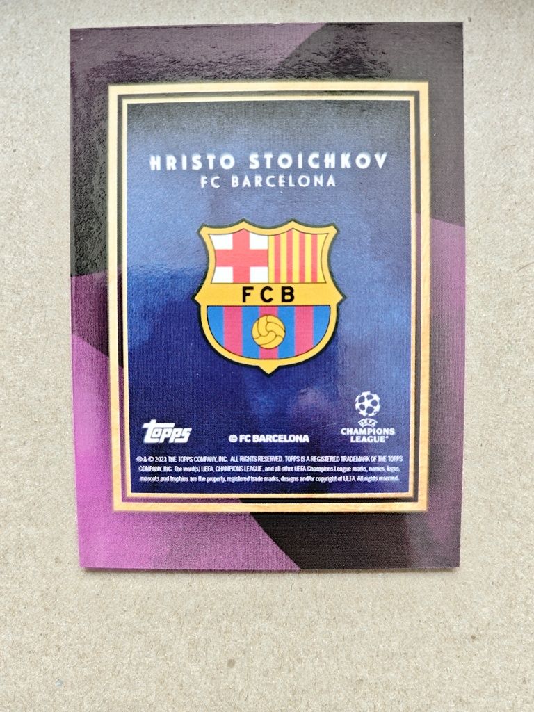 Христо Стоичков Номерирана /25 карта Topps Legends