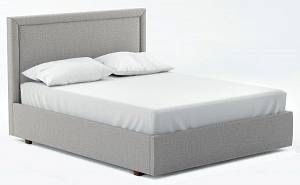 Кровать двухспальная мягкая Бостон без матраса и с матрасом