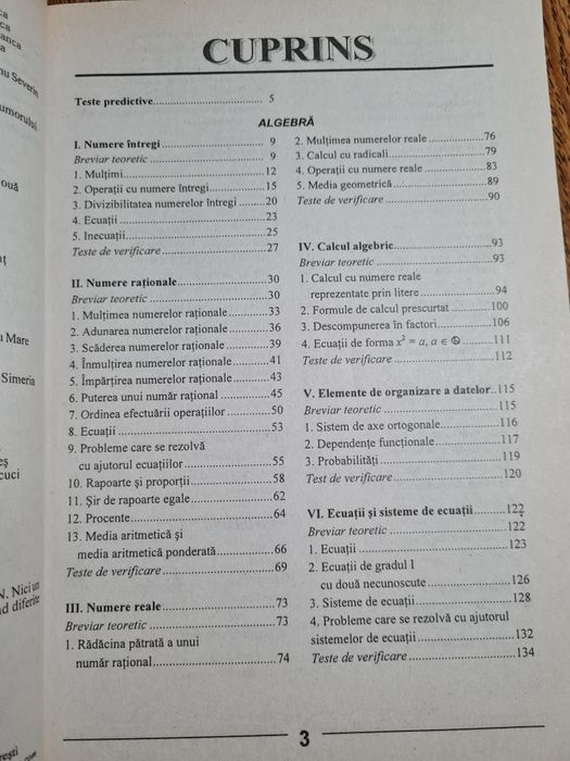Matematica clasa VII-7