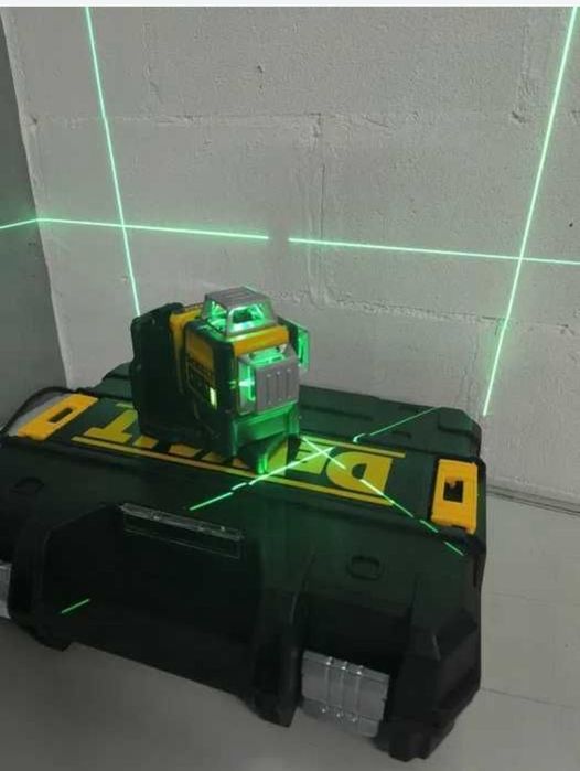 Nivela laser Dewalt 2 Acumulatori 12V și 2Ah linii verzi unghi de 360*