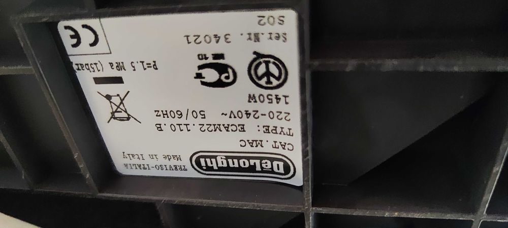 Espressor Automat DeLonghi Magnifica S ECAM 22.110 Aparat Cafea Boabe