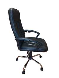 Vând scaun de birou - Second Hand (rotativ, piele ecologica, negru)